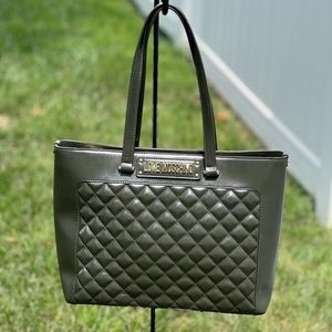 Love Moschino olive green handbag